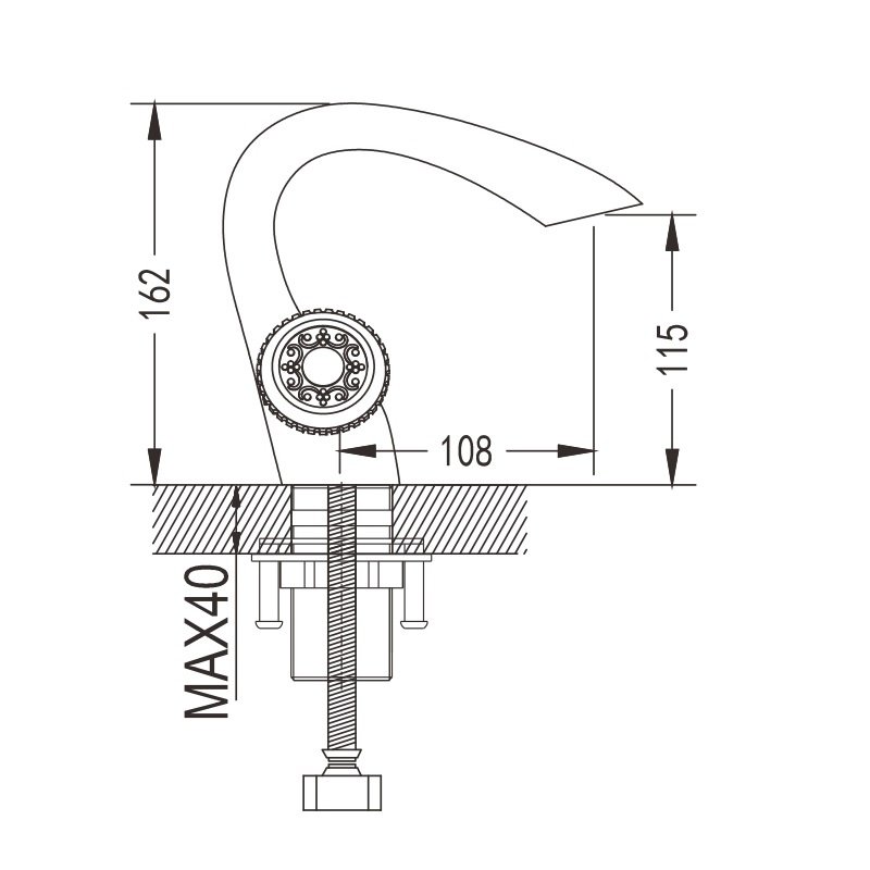 Смеситель для раковины латунь R3001Q Смеситель для раковины латунь R3001Q