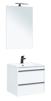 Мебель для ванной Aquanet Lino 60 белый матовый Мебель для ванной Aquanet Lino 60 белый матовый