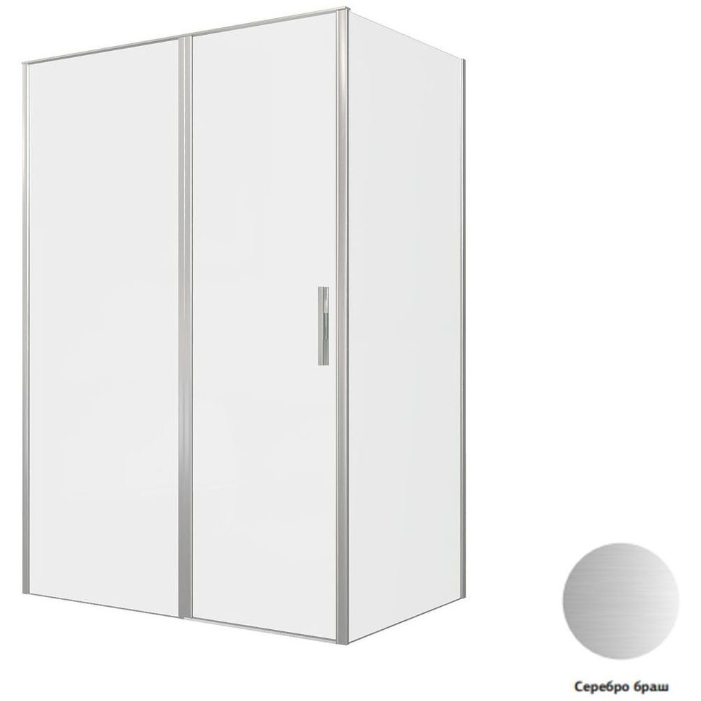 Душевой уголок Allen Brau Priority 140x90 3.31035.BA + 3.31044.BA серебро браш Душевой уголок Allen Brau Priority 140x90 3.31035.BA + 3.31044.BA серебро браш