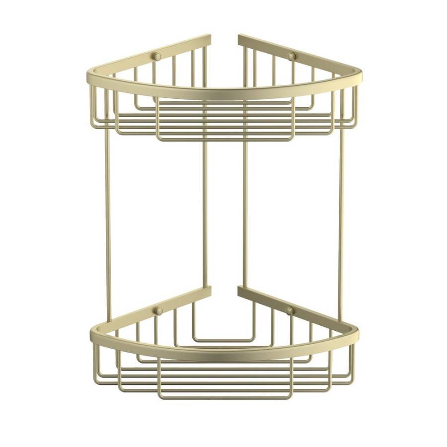 Полка угловая двойная Timo Saona 13082/17 золото матовое Полка угловая двойная Timo Saona 13082/17 золото матовое