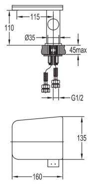 CASCADO-F-LS-01-W0 Смеситель на раковину без донного клапана CASCADO-F-LS-01-W0 Смеситель на раковину без донного клапана