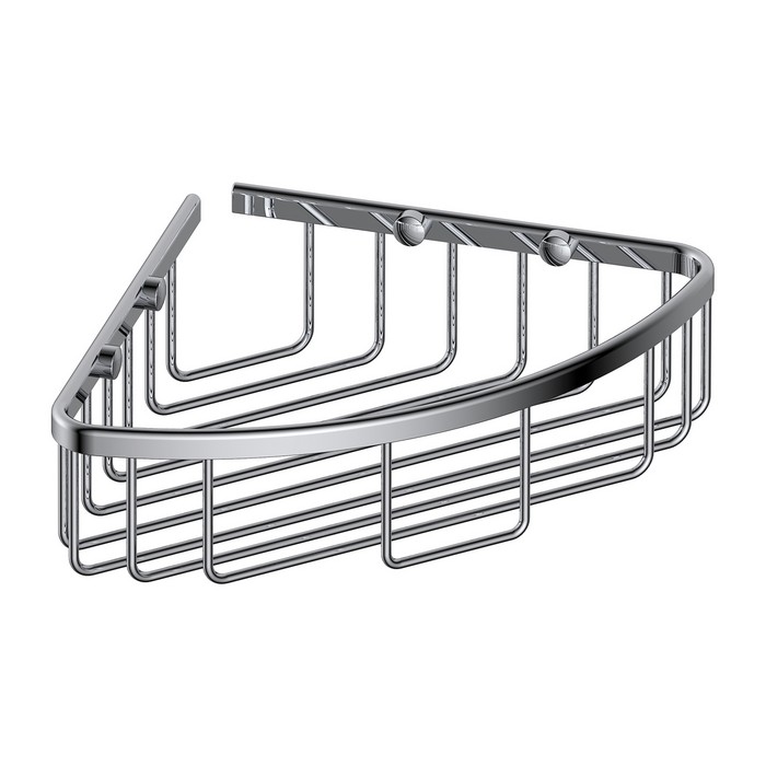 Полка-корзинка для душа угловая OMNIRES 21х21 см UN3503CR (хром) Полка-корзинка для душа угловая OMNIRES 21х21 см UN3503CR (хром)