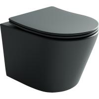 Подвесной унитаз Balearica Rimless (цвет Темный Антрацит Матовый)