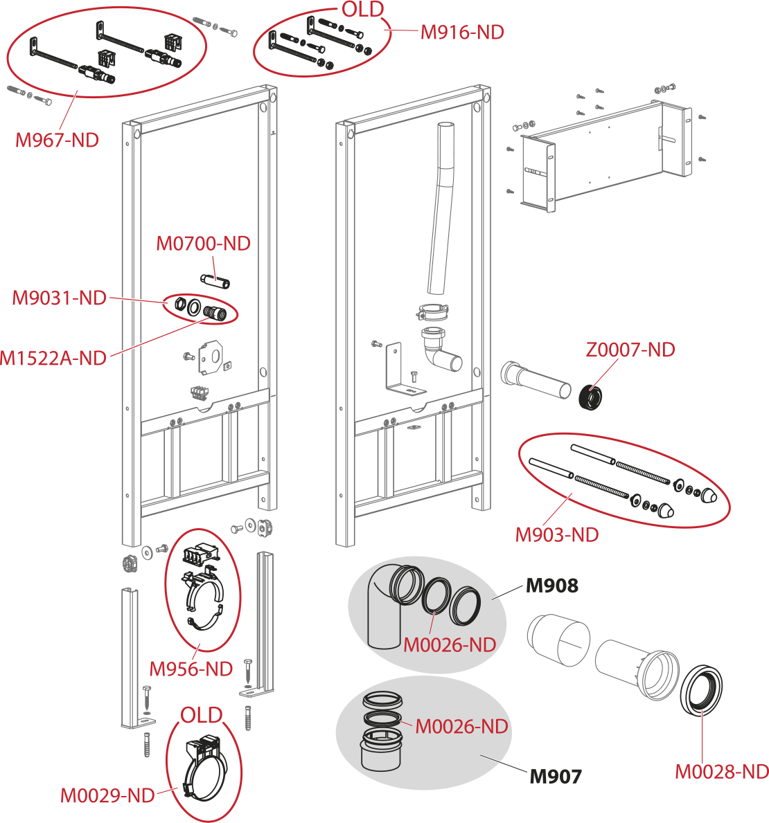 Монтажная рама для подвесного унитаза и сенсорного устройства Монтажная рама для подвесного унитаза и сенсорного устройства