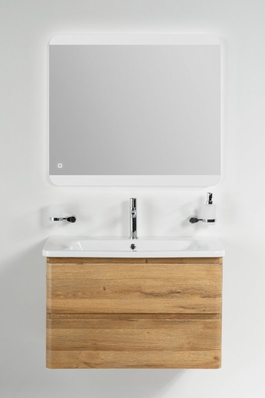 Тумба с раковиной подвесная  BelBagno ALBANO-CER 105 Rovere Vintage Bianco, раковина белая Тумба с раковиной подвесная  BelBagno ALBANO-CER 105 Rovere Vintage Bianco, раковина белая