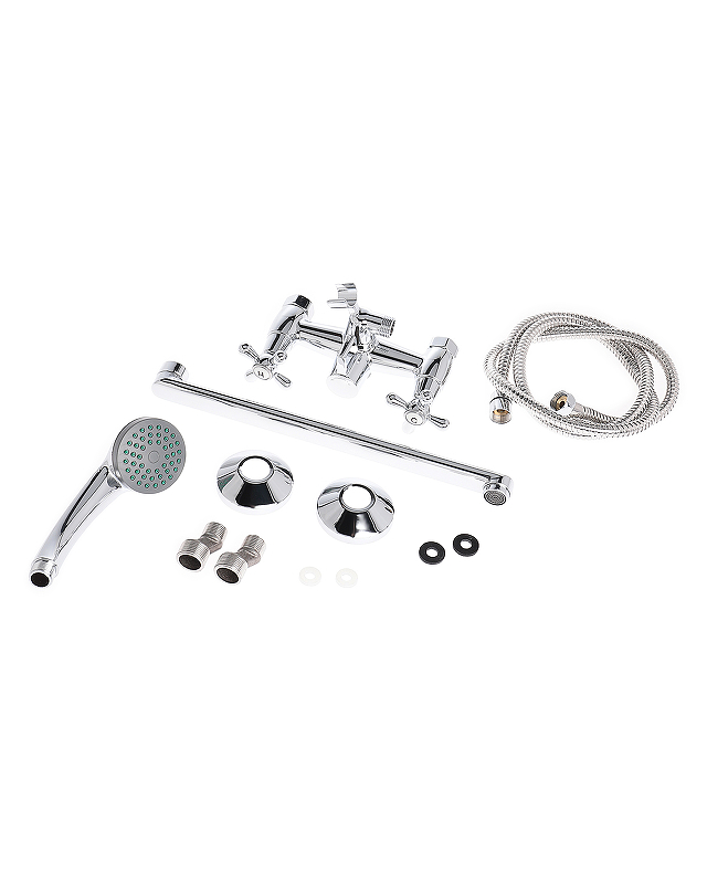 OneLife P03-211cr Смеситель для ванны с душевым набором, полимерный OneLife P03-211cr Смеситель для ванны с душевым набором, полимерный