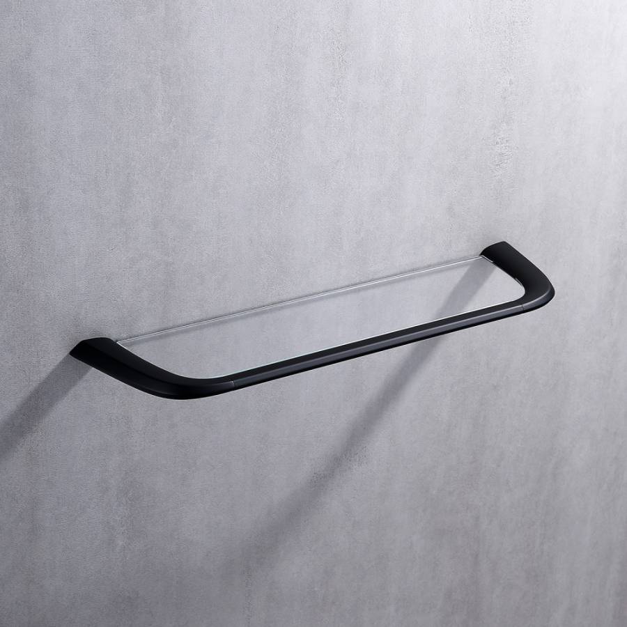 Полка стеклянная ABBER Nord AA1555B черная матовая Полка стеклянная ABBER Nord AA1555B черная матовая