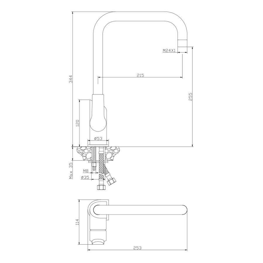 Смеситель д/кухни SEVILLA, арт.20432SV Смеситель д/кухни SEVILLA, арт.20432SV