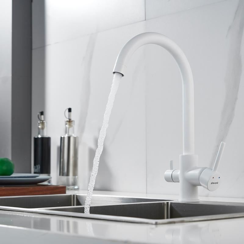 Смеситель для кухни со встроенным фильтром (краном) под питьевую воду Shevanik S128 S128C Смеситель для кухни со встроенным фильтром (краном) под питьевую воду Shevanik S128 S128C