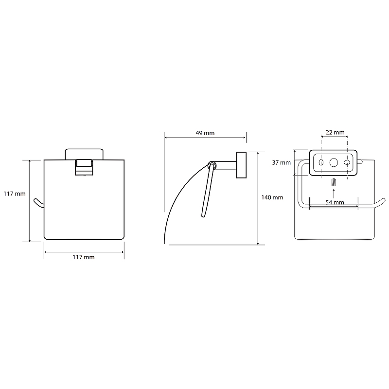 Держатель для туалетной бумаги с крышкой Держатель для туалетной бумаги с крышкой