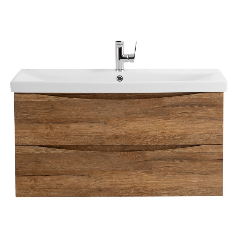 Тумба с раковиной подвесная BelBagno MARINO-CER 90 Rovere Grigio, раковина белая Тумба с раковиной подвесная BelBagno MARINO-CER 90 Rovere Grigio, раковина белая
