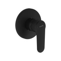 Встроенный смеситель Root Round для душа, матовый черный