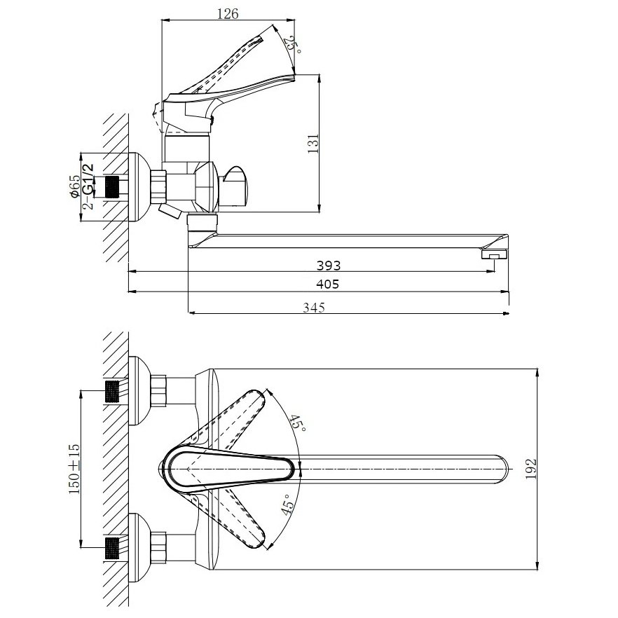 Смеситель для ванны с длинным поворотным изливом RUSH Jawa (JA0735-51) Смеситель для ванны с длинным поворотным изливом RUSH Jawa (JA0735-51)