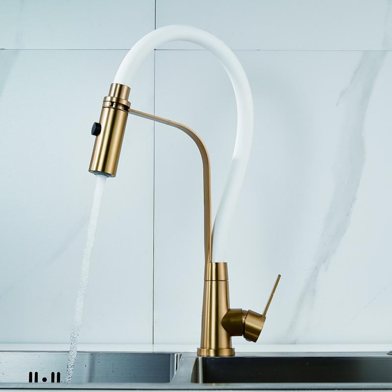 Смеситель для кухни с гибким изливом Shevanik S943 S943G-1 Смеситель для кухни с гибким изливом Shevanik S943 S943G-1