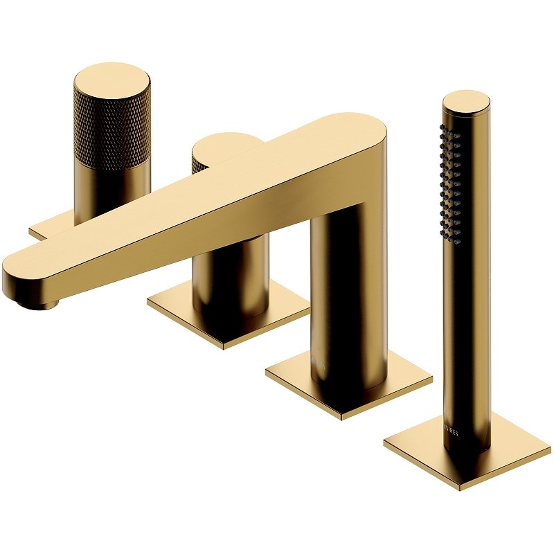 Смеситель на борт ванны OMNIRES CONTOUR CT8032GLB (брашированное золото) Смеситель на борт ванны OMNIRES CONTOUR CT8032GLB (брашированное золото)