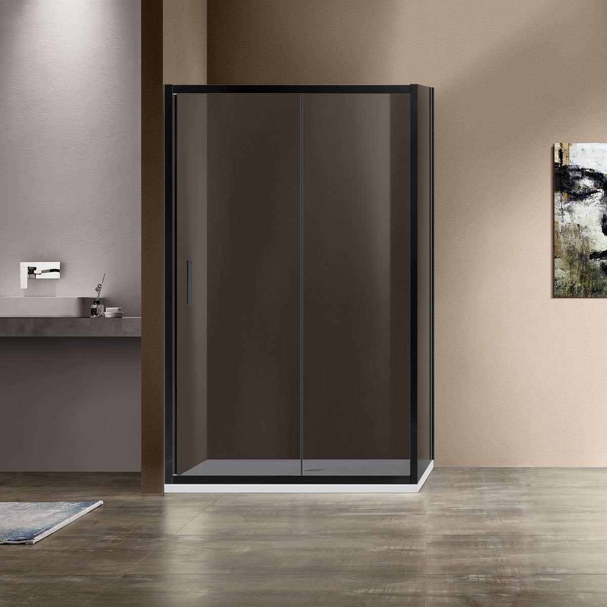 Душевой уголок Garda VSR-1G9012CGB, 1200*900, черный, стекло тонированное Душевой уголок Garda VSR-1G9012CGB, 1200*900, черный, стекло тонированное