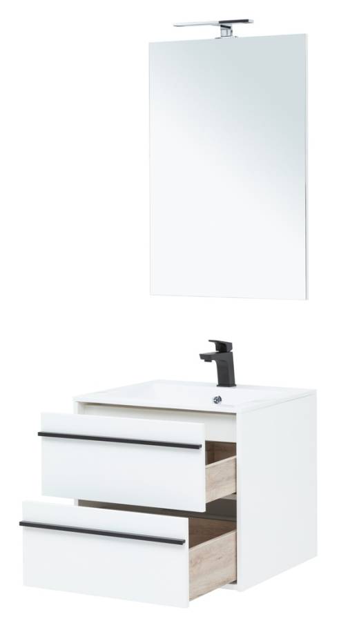 Мебель для ванной Aquanet Lino 60 белый матовый Мебель для ванной Aquanet Lino 60 белый матовый