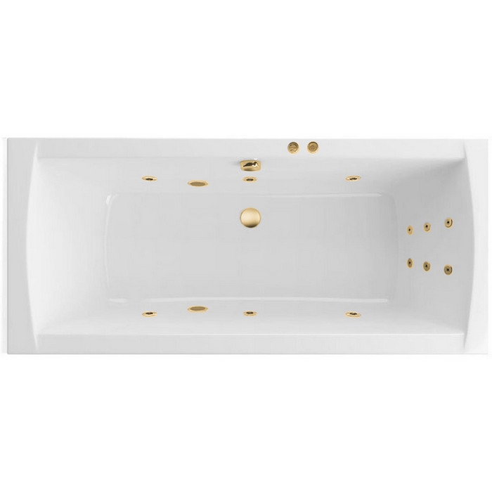 Ванна EXCELLENT Aquaria Lux 180x80 "LINE" (золото) Ванна EXCELLENT Aquaria Lux 180x80 "LINE" (золото)