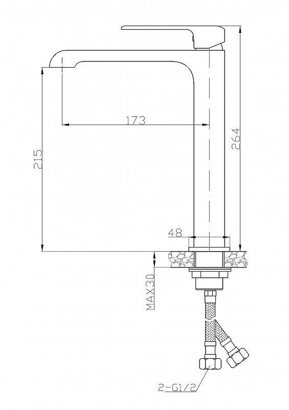 DORY Смеситель для накладных раковин, хром DOR-LMC-CRM DORY Смеситель для накладных раковин, хром DOR-LMC-CRM