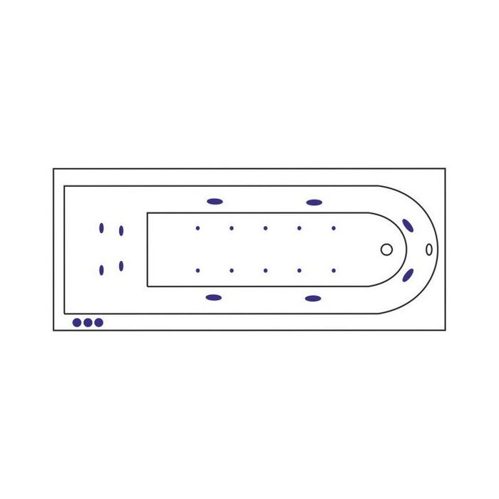 Ванна ACTIMA Aurum 170x70 "LUX" (хром) Ванна ACTIMA Aurum 170x70 "LUX" (хром)