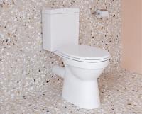 Комплект напольного безободкового унитаза S10 Open-Back, сиденье микролифт, механизм 3/6 л