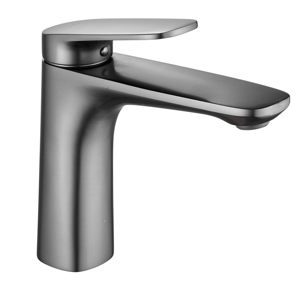 Смеситель для раковины латунь, оружейная сталь S8501T Смеситель для раковины латунь, оружейная сталь S8501T