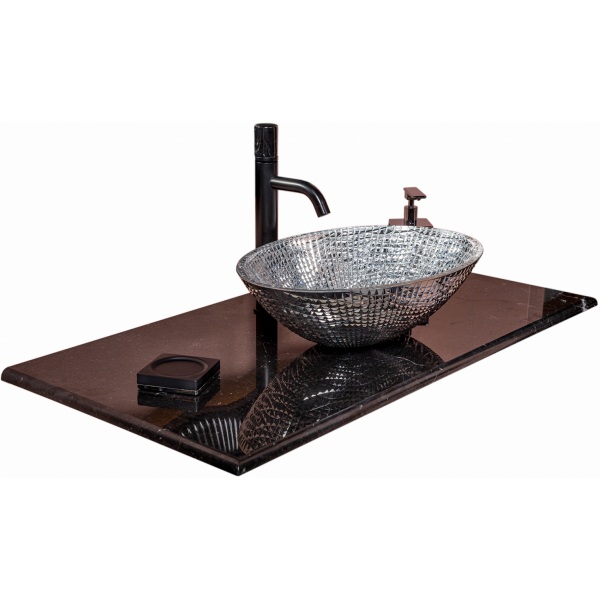 Столешница мрамор 181 см Nero Marquina Столешница мрамор 181 см Nero Marquina