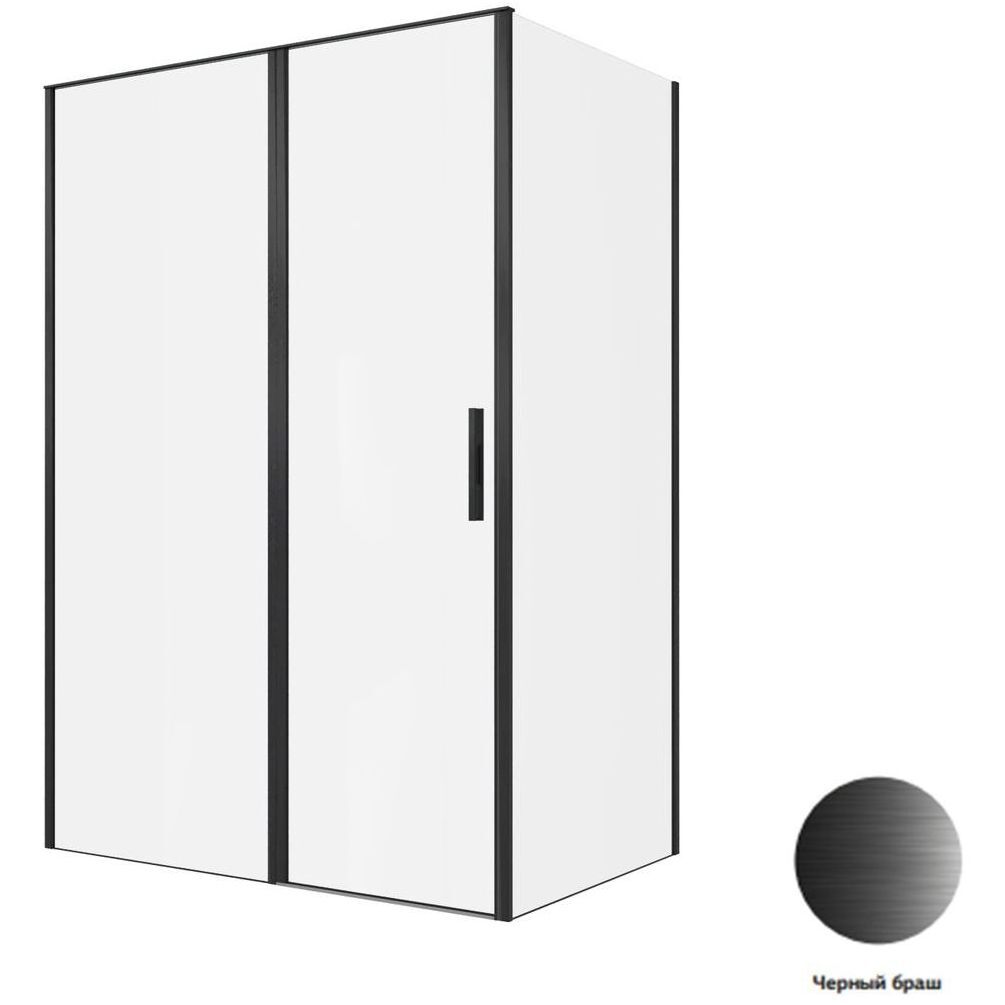 Душевой уголок Allen Brau Priority 140x90 3.31036.BBA + 3.31045.BBA черный браш Душевой уголок Allen Brau Priority 140x90 3.31036.BBA + 3.31045.BBA черный браш