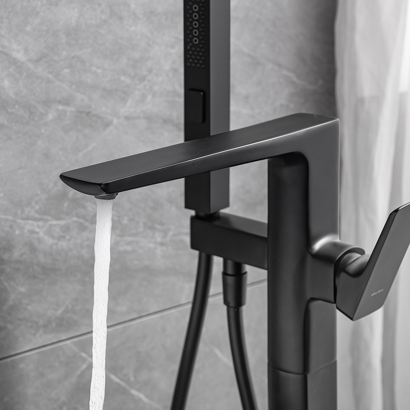 Смеситель для ванны с душем Allen Brau Infinity 5.21009-31 (с внутренней частью) черный матовый Смеситель для ванны с душем Allen Brau Infinity 5.21009-31 (с внутренней частью) черный матовый