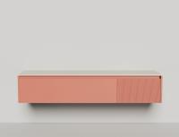 Подвесная тумба Domino 2000, эмаль, для двух раковин, гладкий фасад