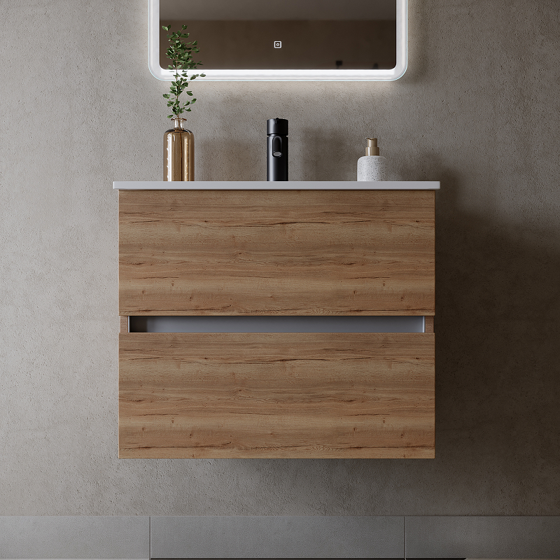Тумба подвесная SANCOS Urban 790х450х550, c двумя ящиками оснащенными доводчиками, дуб галифакс натуральный , арт. UR80EG Тумба подвесная SANCOS Urban 790х450х550, c двумя ящиками оснащенными доводчиками, дуб галифакс натуральный , арт. UR80EG