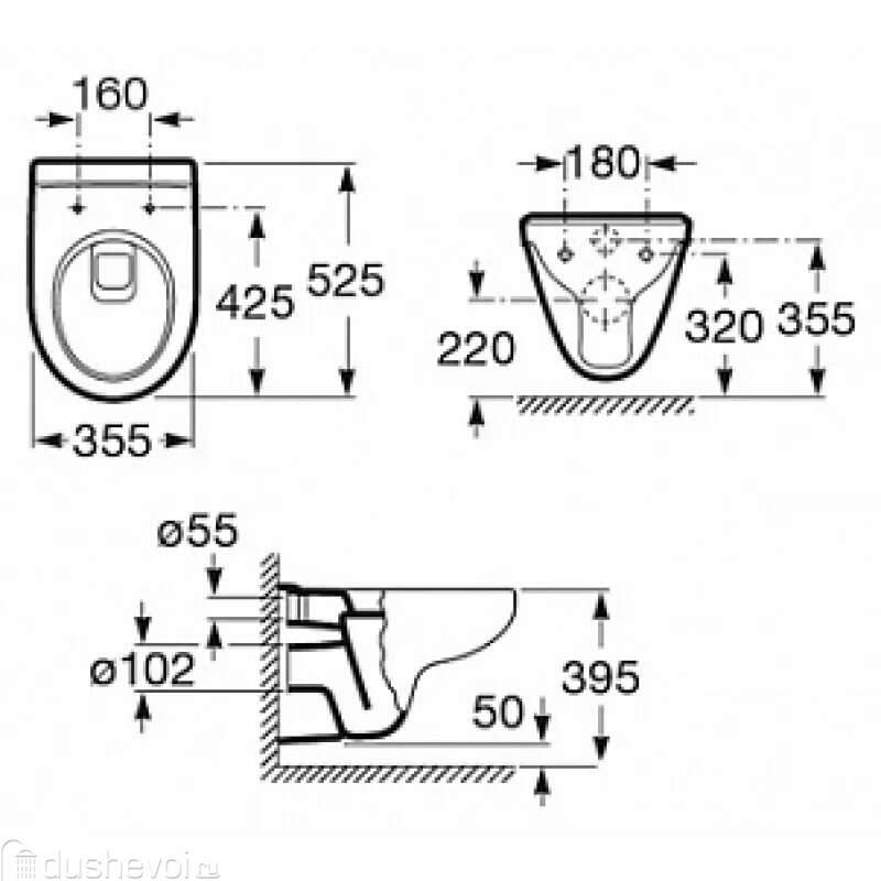 Унитаз с инсталляцией Roca Victoria 893100000 Унитаз с инсталляцией Roca Victoria 893100000