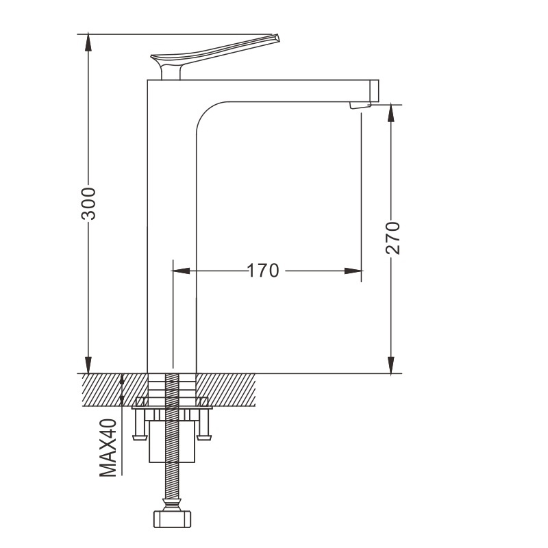 Смеситель для раковины латунь R2311F Смеситель для раковины латунь R2311F