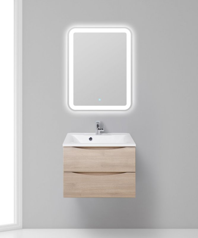 Тумба с раковиной подвесная BelBagno MARINO 65 Bianco Lucido, раковина белая Тумба с раковиной подвесная BelBagno MARINO 65 Bianco Lucido, раковина белая