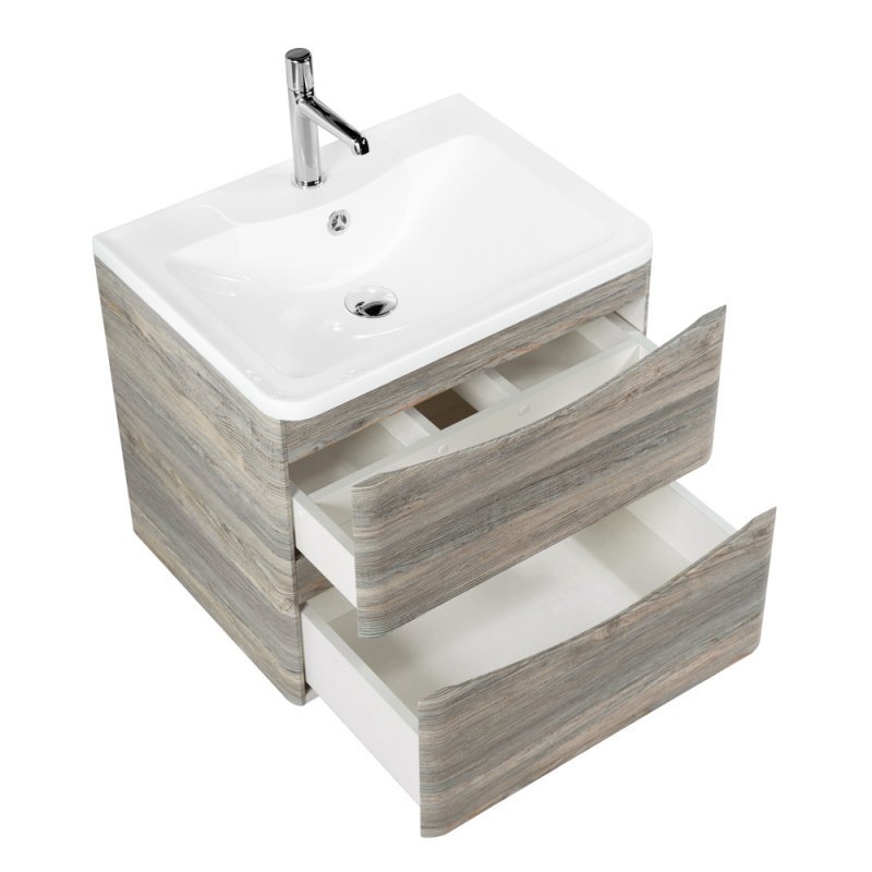 Тумба с раковиной подвесная BelBagno ACQUA 60 Bianco Lucido, раковина белая Тумба с раковиной подвесная BelBagno ACQUA 60 Bianco Lucido, раковина белая
