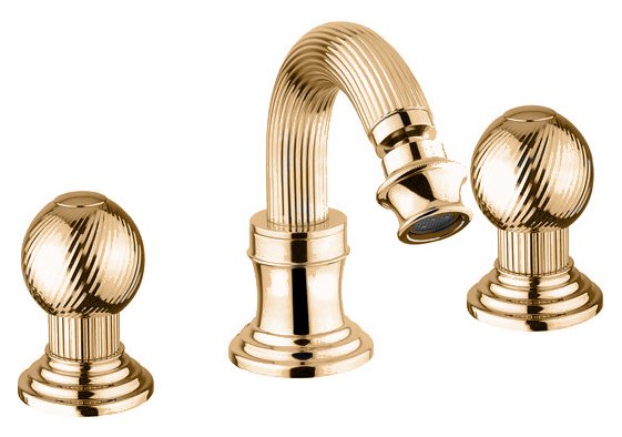 OLIMP-BBS2-03/24-Sw Смеситель для биде на три отверстия с донным клапаном, золото, ручки Swarovski OLIMP-BBS2-03/24-Sw Смеситель для биде на три отверстия с донным клапаном, золото, ручки Swarovski