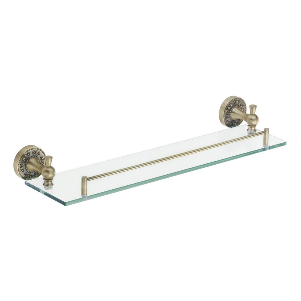 Полка стеклянная 1-ярусная, RG1019Q Rose, Бронза Полка стеклянная 1-ярусная, RG1019Q Rose, Бронза