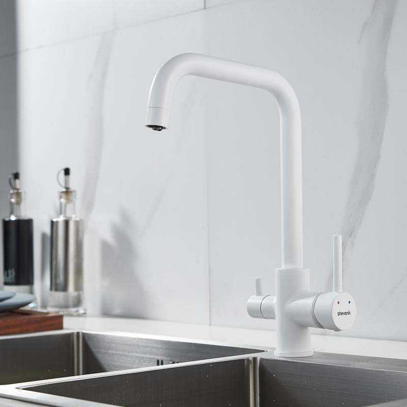 Смеситель для кухни со встроенным фильтром (краном) под питьевую воду Shevanik S228 S228C Смеситель для кухни со встроенным фильтром (краном) под питьевую воду Shevanik S228 S228C