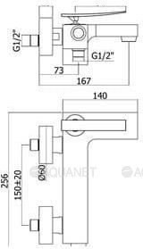 Смеситель для ванны с душем Paffoni Elys ELY022CR