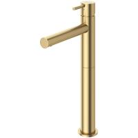 LEAF-LC1-L-SR Смеситель для накладной раковины однорычажный, с донным клапаном, исполнение Sunrise