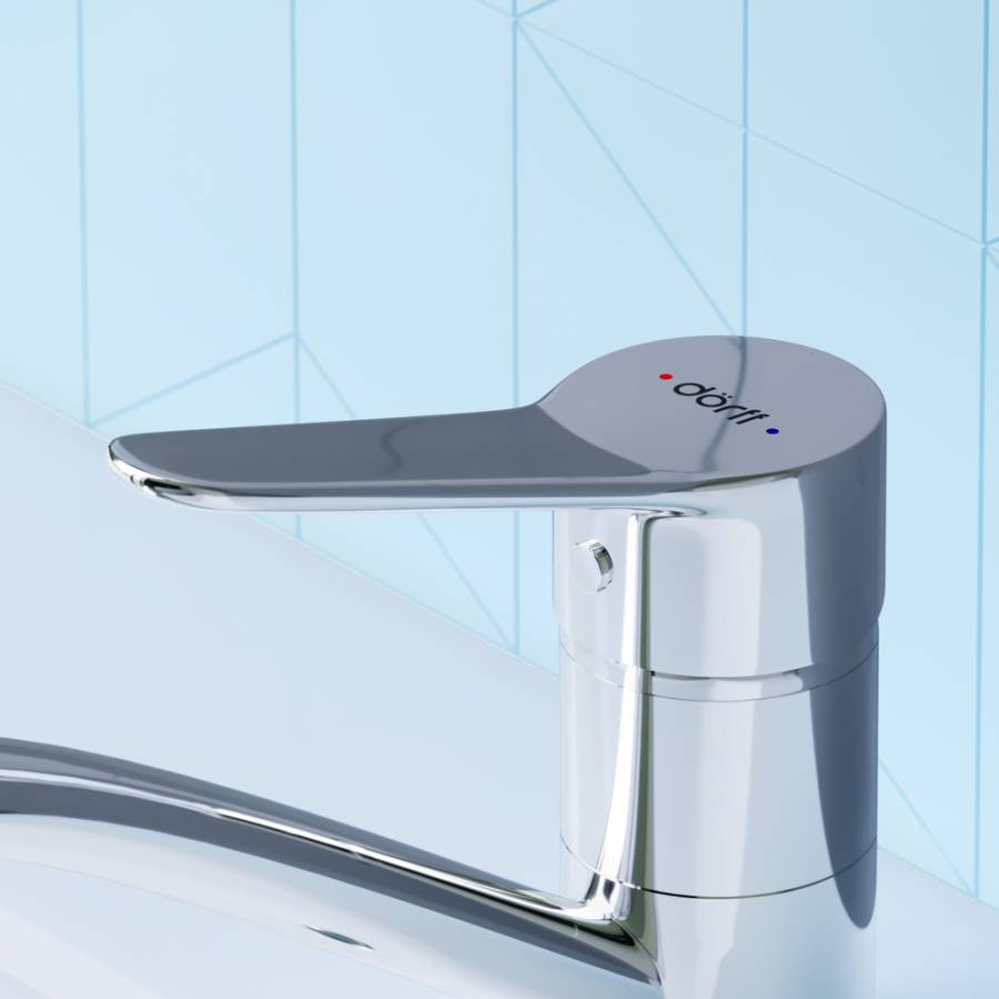 D2021001 Optima смеситель для умывальника с поворотным изливом D2021001 Optima смеситель для умывальника с поворотным изливом