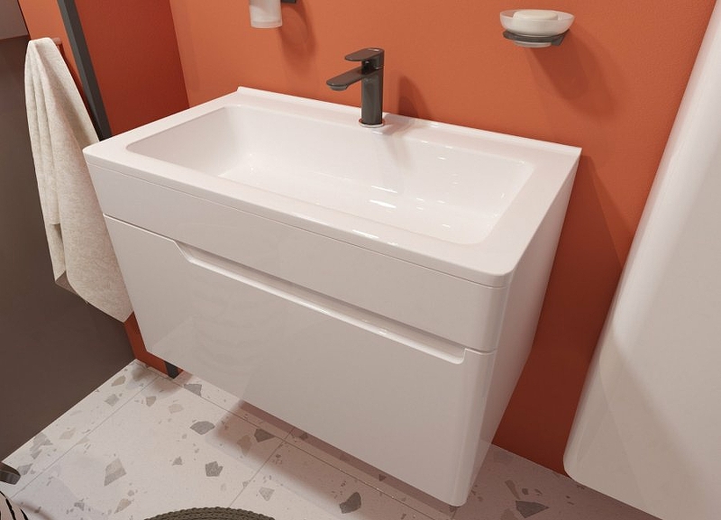 Комплект мебели Kare Luxe 800х450 подвесной 1 ящик (ШхГхВ) 798х446х475 Комплект мебели Kare Luxe 800х450 подвесной 1 ящик (ШхГхВ) 798х446х475