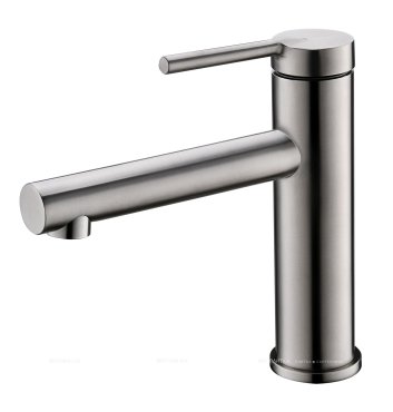 ETNA Смеситель для раковины без донного клапана, нержавеющая сталь, исполнение сатин ETN-LVM-IN ETNA Смеситель для раковины без донного клапана, нержавеющая сталь, исполнение сатин ETN-LVM-IN