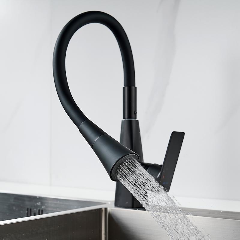 Смеситель для кухни с гибким изливом Shevanik S543H-3 Смеситель для кухни с гибким изливом Shevanik S543H-3