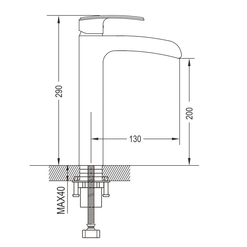 Смеситель для раковины латунь R1211 Смеситель для раковины латунь R1211
