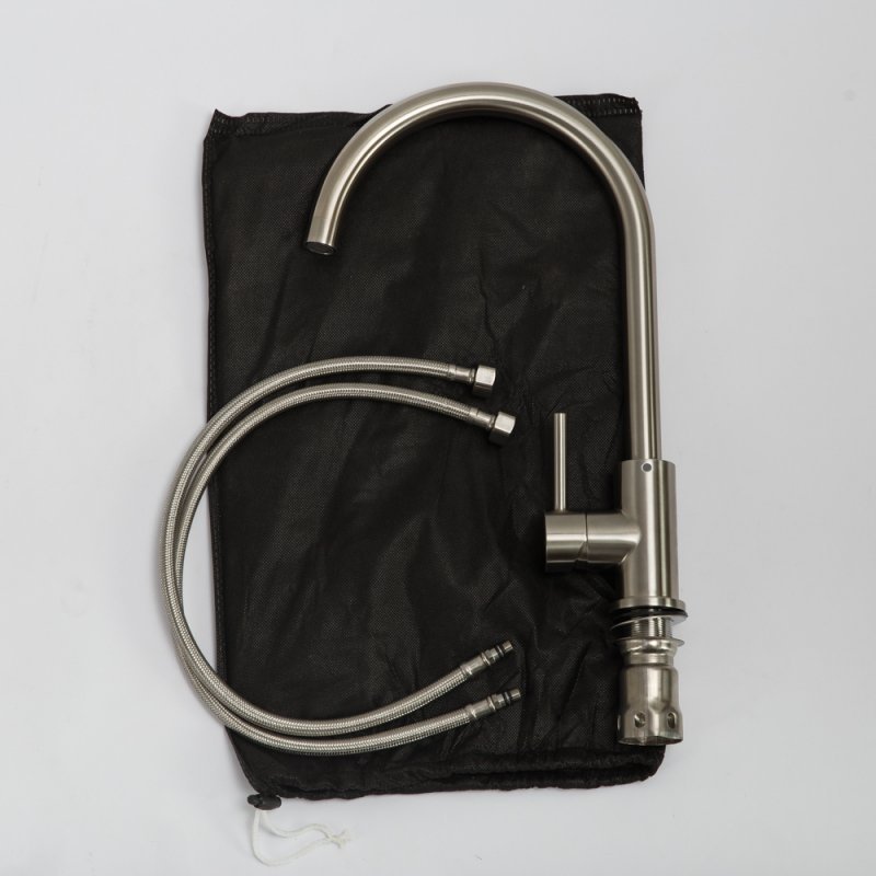 Смеситель для кухни, нержавеющая сталь, исполнение сатин BB-LAM03-IN Смеситель для кухни, нержавеющая сталь, исполнение сатин BB-LAM03-IN