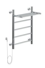 Полотенцесушитель электрический Aquanet Mauro 60х50 Тэн слева, с полкой