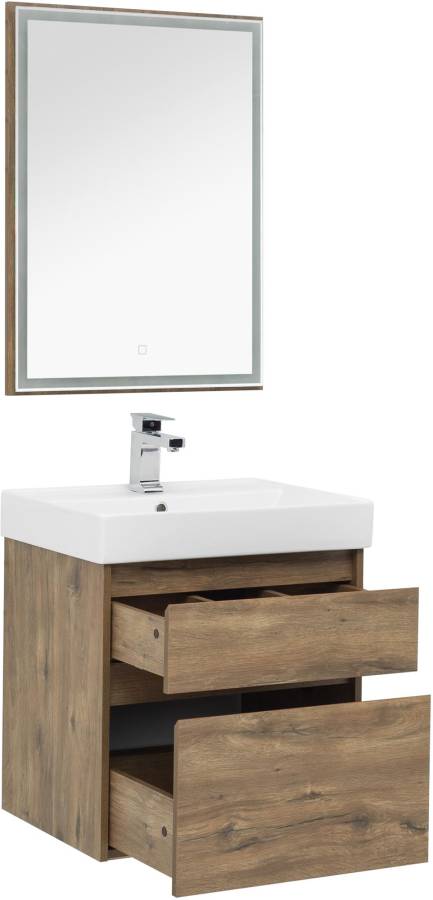 Мебель для ванной Aquanet Nova Lite 60 дуб рустикальный (2 ящика) Мебель для ванной Aquanet Nova Lite 60 дуб рустикальный (2 ящика)