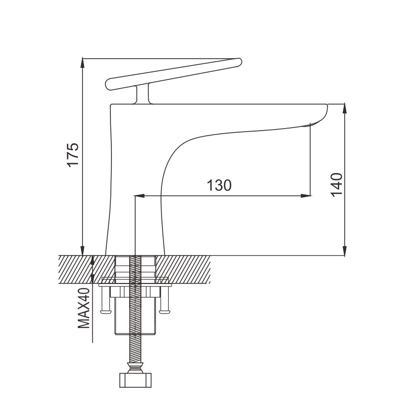 Смеситель для раковины латунь R1601Q Смеситель для раковины латунь R1601Q