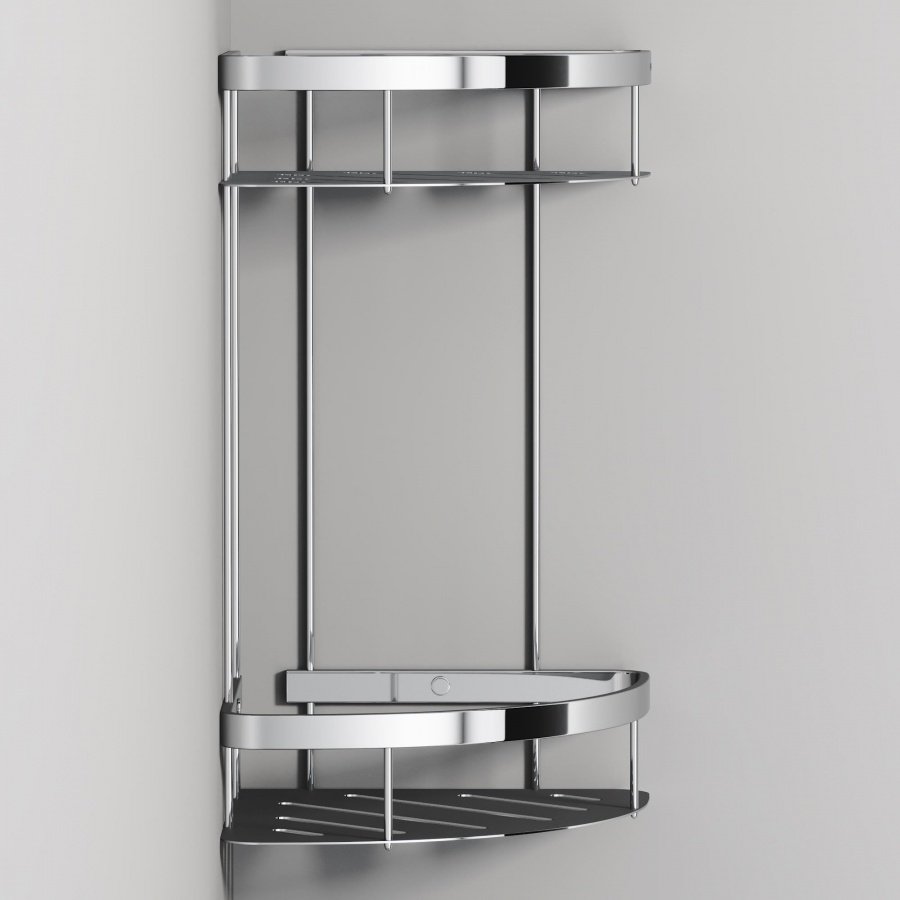 A7454200 Sense L Полка для душа угловая двухъярусная, хром A7454200 Sense L Полка для душа угловая двухъярусная, хром